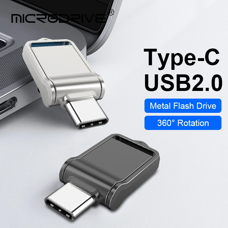 OTG Type C Pen Drive Mini Metal Usb Memory Stick 16GB 32GB 8GB usb flash card 128GB 256G 512G type-C Pendrive free shipping