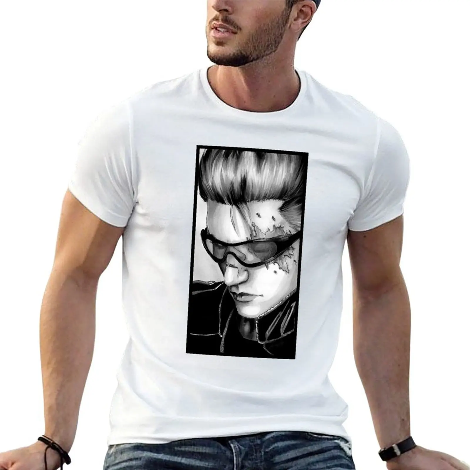 

Ignis Scientia: Scarred T-Shirt man t shirt designer t shirt men 100% cotton luxury brand T-Shirt