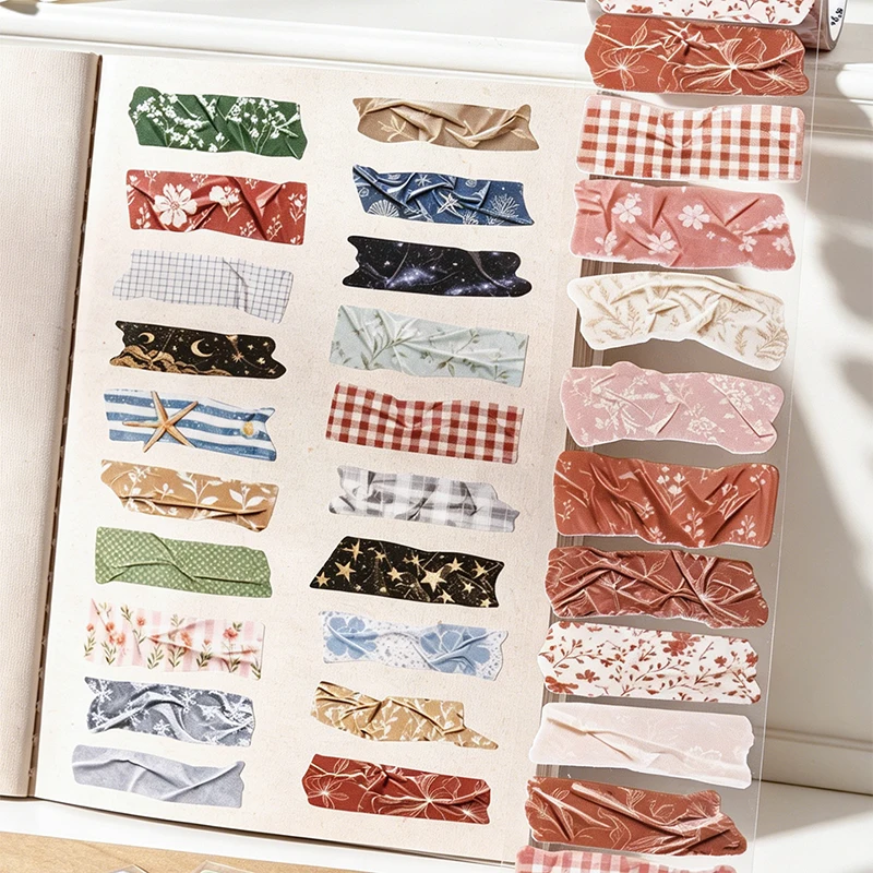 45mm*2m Cute Wrinkled Texture - đánh giá và giá Embellishments For Scrapbooking