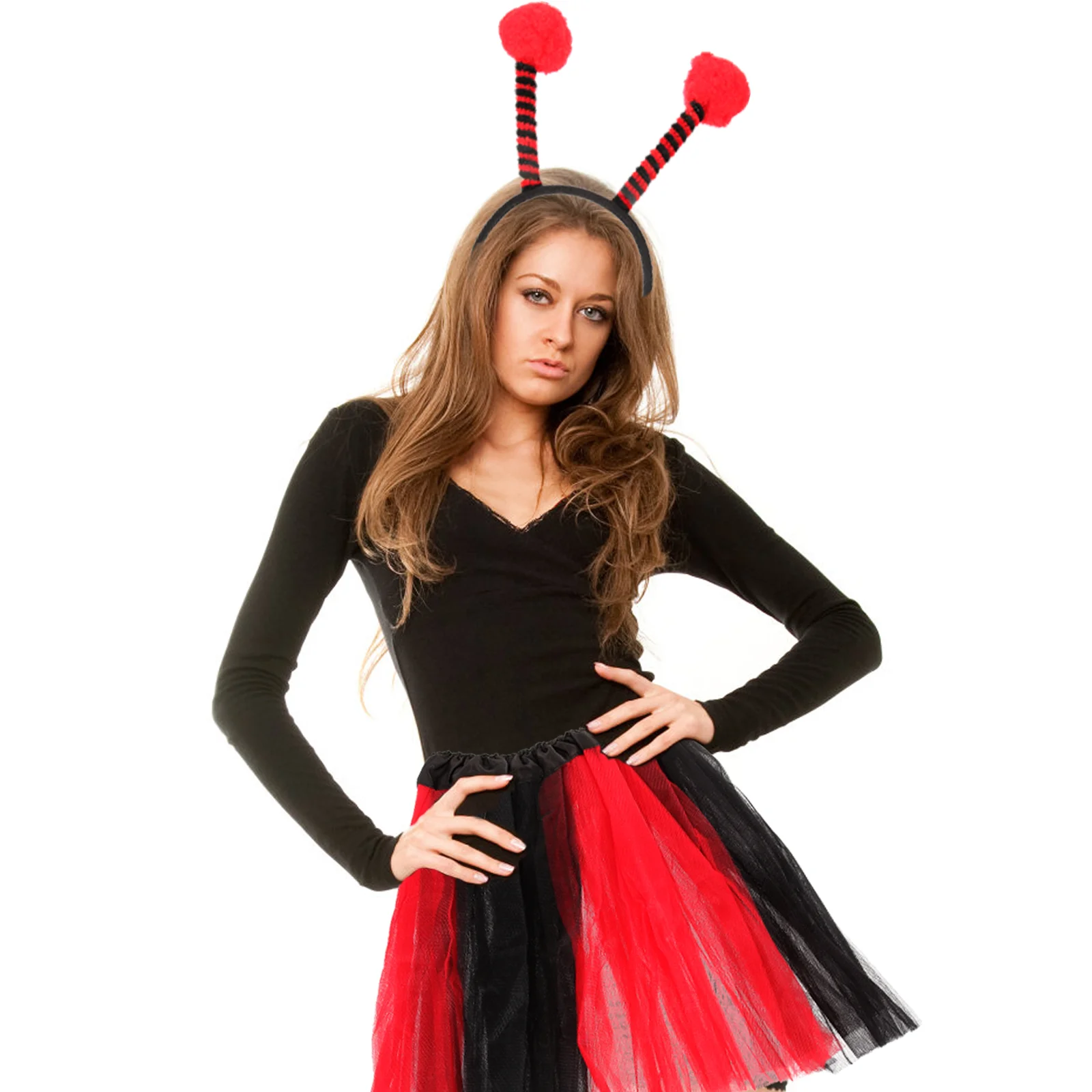 Kostium Biedronka Opaska na głowę Spódnica Tutu Pończochy Rękawy Skrzydła Pszczoły Stroje dla dorosłych Owady Nowość Akcesoria Kostiumowe Rekwizyty Dekoracje