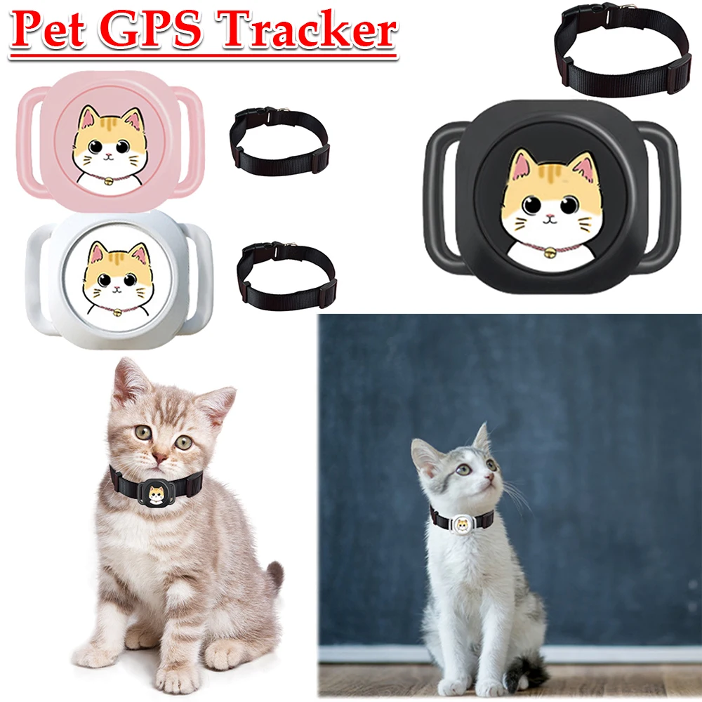 Smart GPS Tracker For Cats Dogs Real-Time Pets GPS Tracker Mini Waterproof Gps Tracker Collar For Apple Findmytag Tracking Tool