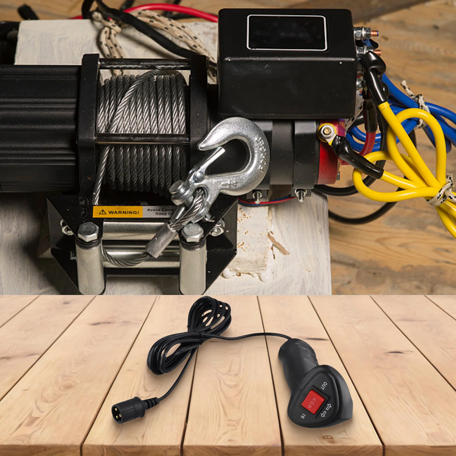 

Handheld Winch Controller Electric Winch Controller Convenient Storage Reliable Performance For Standard Winches