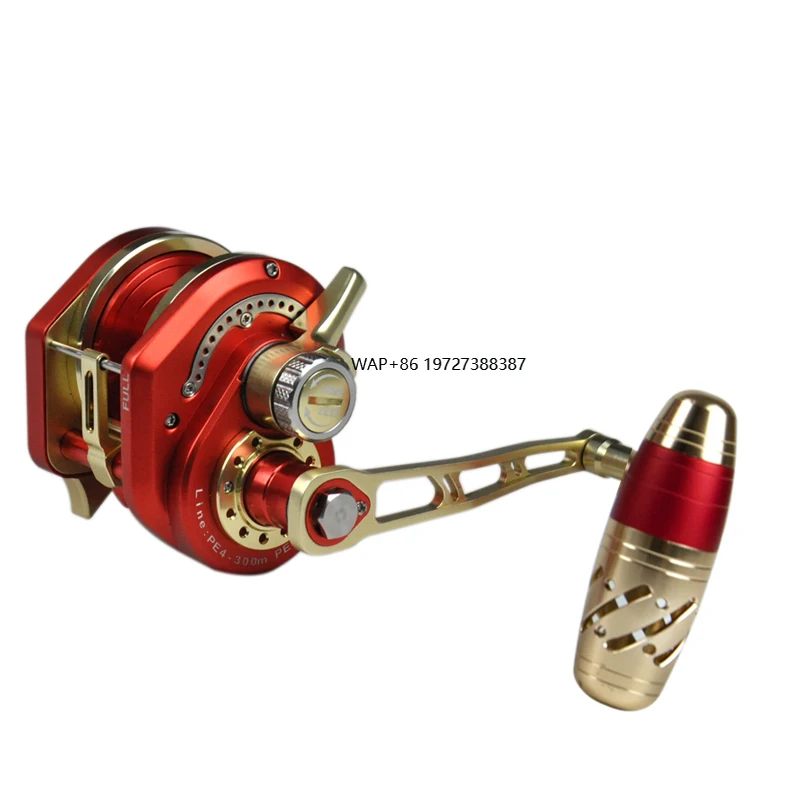 

Metal Slow Jigging Master Fishing Conventional Reel Level Line Winding Drag Power 25kgs Saltwater Boat Fishing Overhead Jig Reel