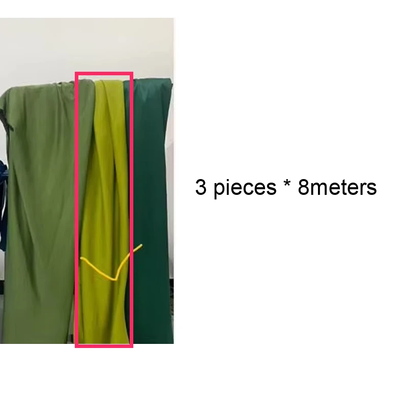 

Customer customized order-24 meters Length Light avocado Knit Fabric via fast shipping way