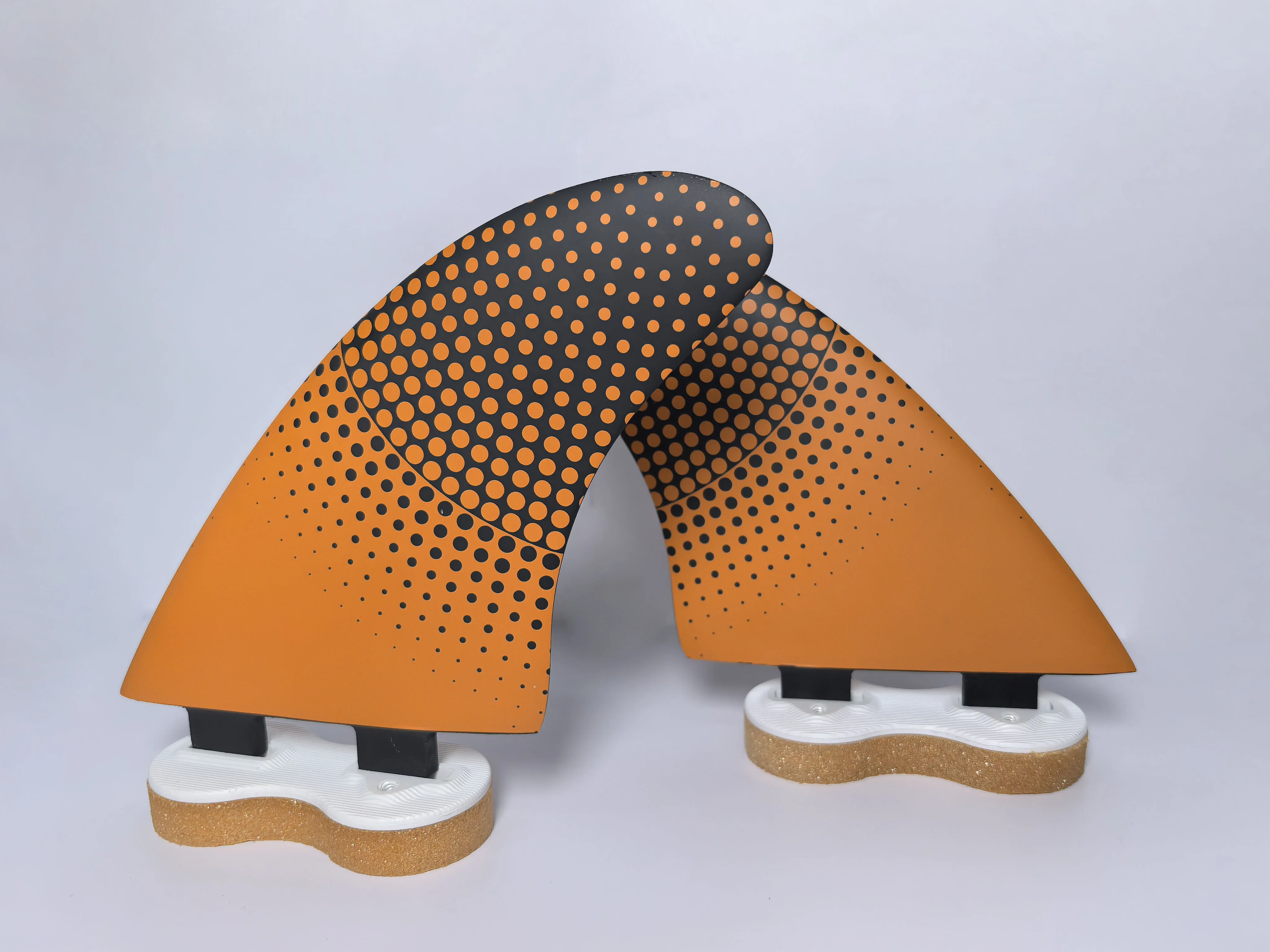 

FCS 1 Carbon Fiberglass Fiber Honeycomb Orange Surfboard Fins 2-Pack Wakeboard Accessories