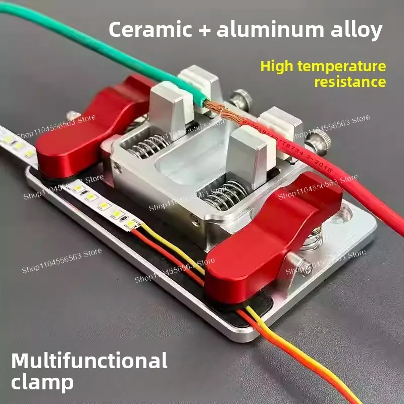 

Multi-Function Soldering Helping Hands Station, Heat-Resistant Clamp with Alligator Clips for LED PCB Repair