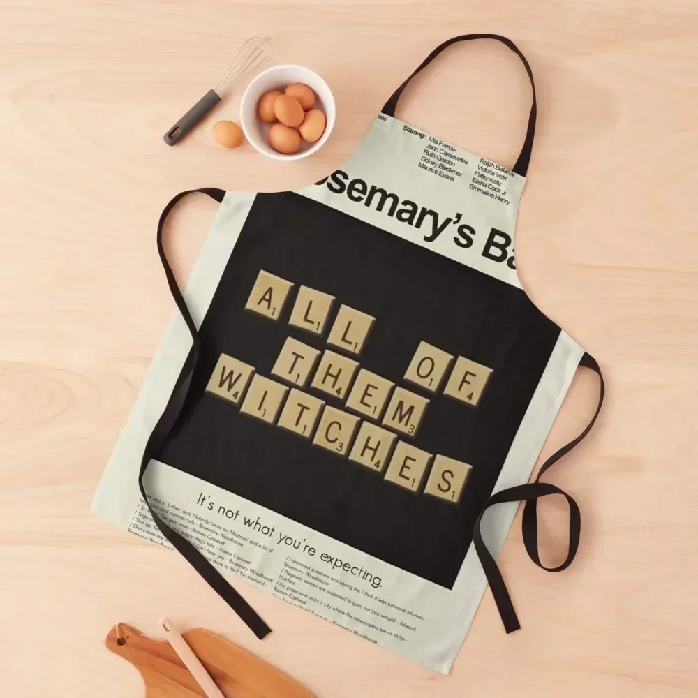 

Rosemary's baby Apron Chef Accessories Kitchens Woman Korean Things For The Kitchen Apron