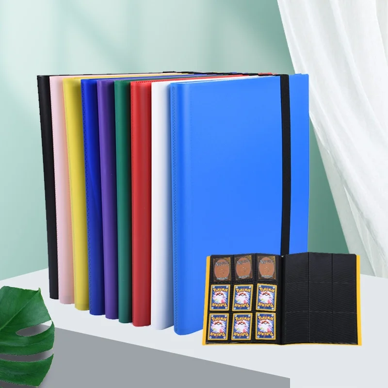 مجلد بطاقات التداول الممتاز من مادة البولي بروبيلين، سعة بطاقة 160/360/480، جيوب تحميل جانبية، ألبوم جامعي مرن ومتين #2