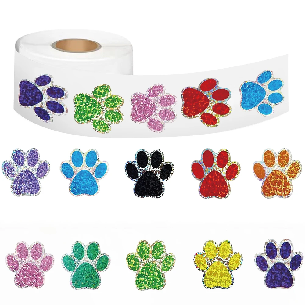 500 pezzi artigli per cani da compagnia rotolo adesivo adesivo moto graffiti retrò laptop bagagli caffè telefono vivente telefono adesivo per laptop