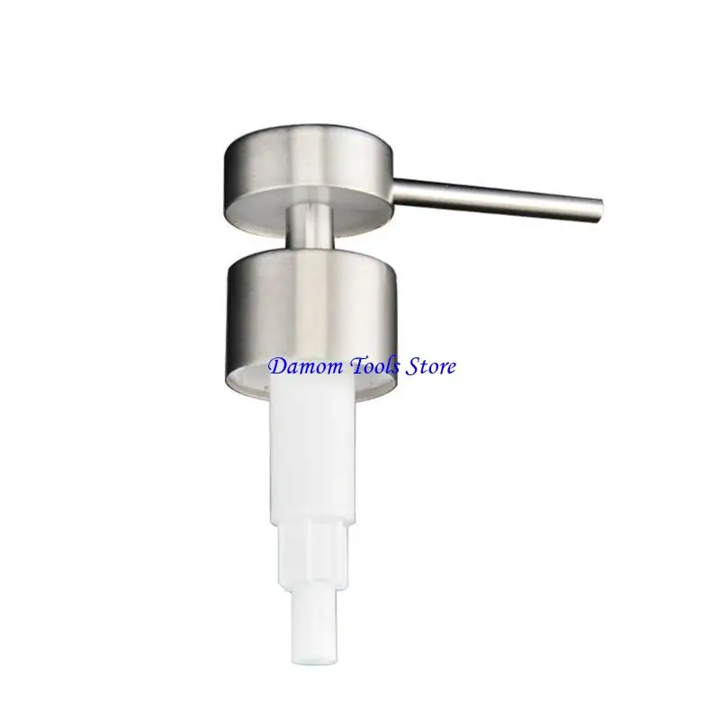 

57BE Silver Color Soap Replacement Head High-Quality Stainless Steel Press for Liquid Soap Bottles Easy to Install