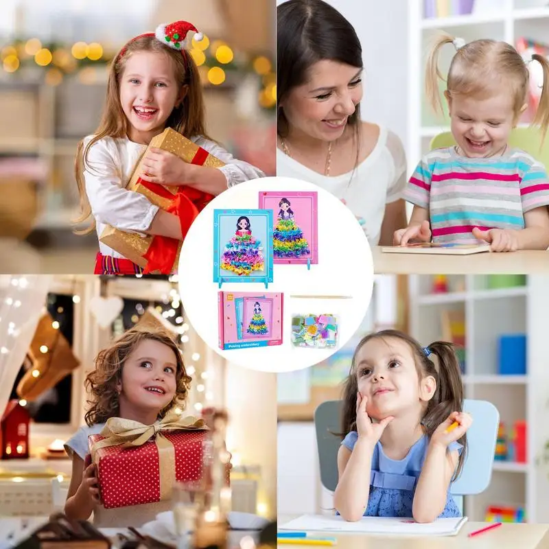 Kids Painting Crafts Dress Up Book Drawing Toys Wooden Watercolor Painting Educational Toys Princess Book Art Supplies Kids Art