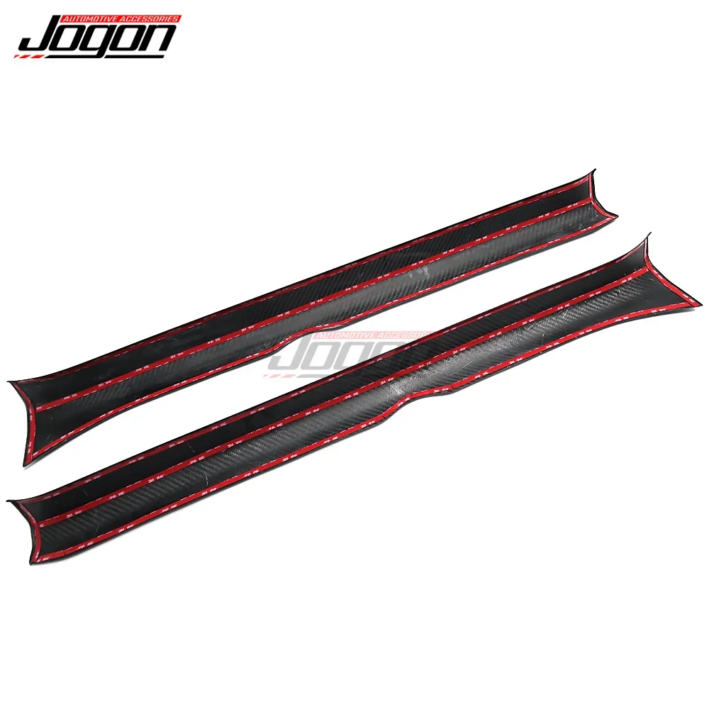 Real Carbon Fiber Car Door Sill Protector Door Sill Scuff Plate Cover For Lexus RC200t RC300 RC350 RC F SPORT 2015-2018 Sticker