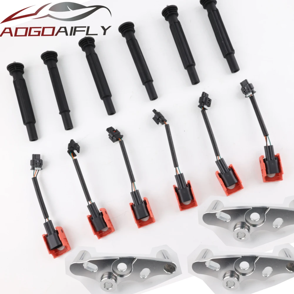 Kit de actualización de bobina de encendido B58, suministro de fábrica, compatible con el sistema de encendido de automóviles OE N55, con arnés de cableado de conversión.