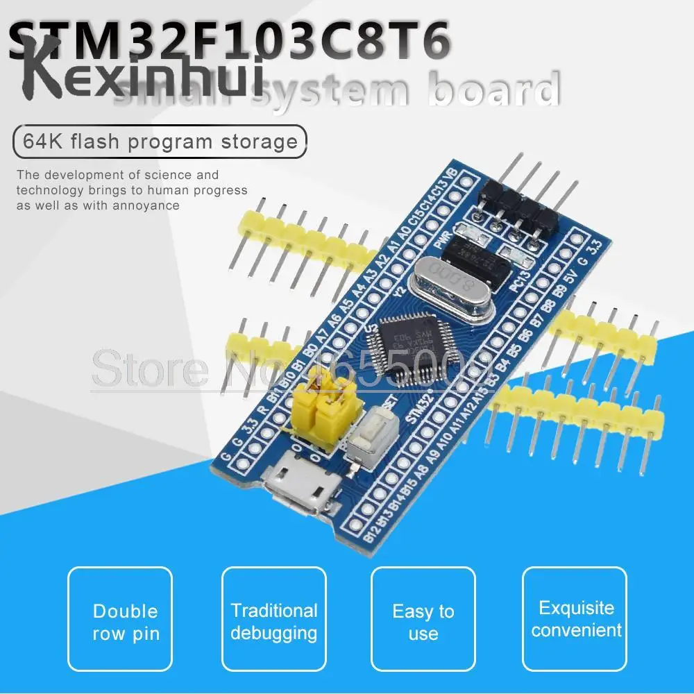 Original STM32F103C8T6 STM32F103C6T6 ARM STM32 Minimum System Development Board Module + ST-Link V2 Mini STM8 Simulator Download