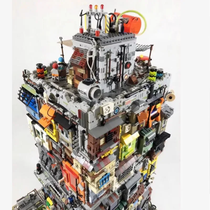14245 Onderdelen DIY Punk Huis van Chaos MOC Creatieve Street View Puzzel Architectuur DIY Assemblagemodel Verjaardag Speelgoed Kerstcadeau