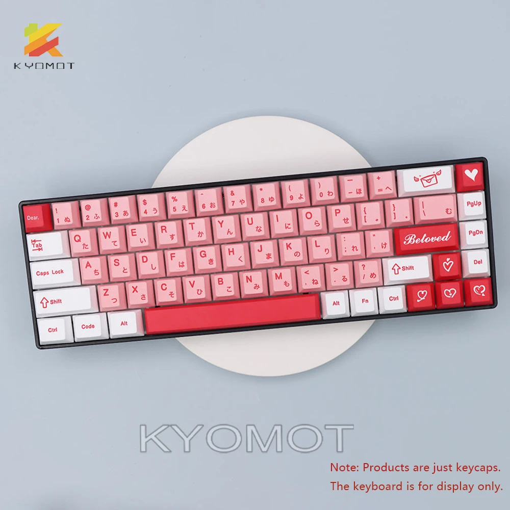 

KYOMOT Letters of Love Theme keycaps PBT Dye Sub DIY 151 keys Cherry Profile Keycap for MX Switch IKBC Game Mechanical Keyboard