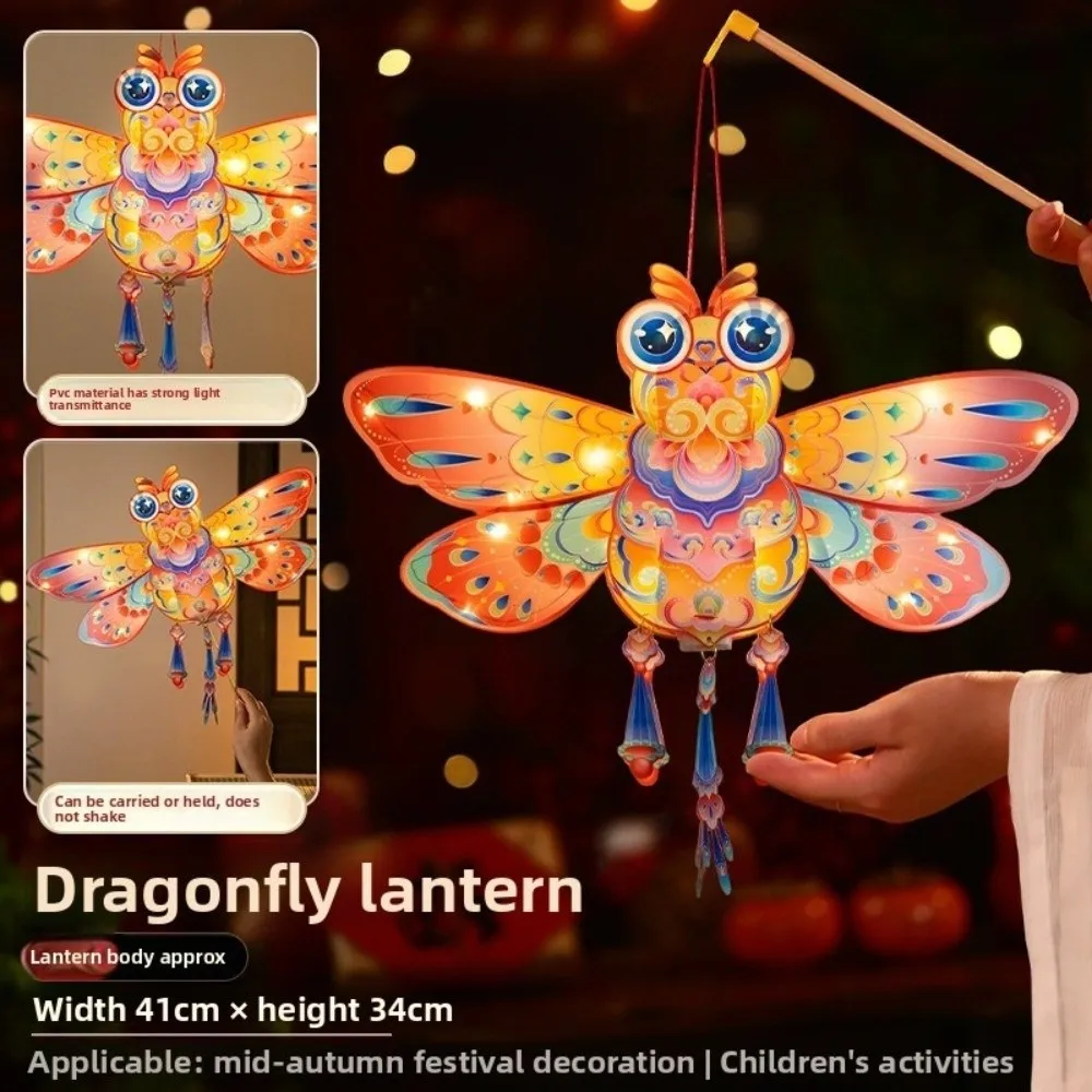 

Rotating Windmill Lantern Buytterfly Hand-held Children's Lantern Cartoon Printed DIY Craft Chinese New Year Lantern Festive