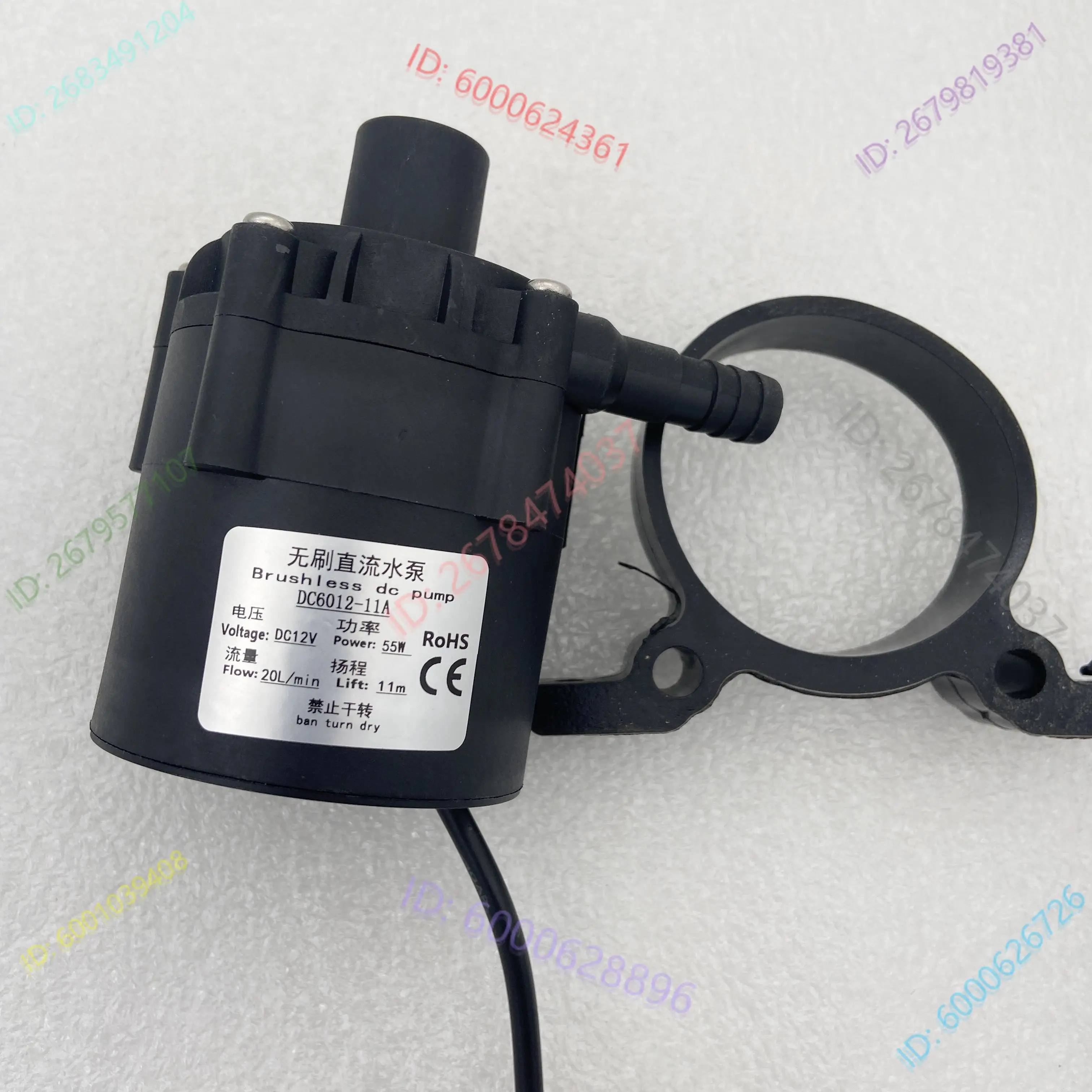 

Бесщеточный водяной насос постоянного тока 12 В, 55 Вт, 20 л/мин, головка 11 м
