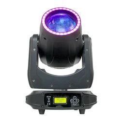 Party Light 150W Moving Head Spot Light Gobo DJ Lighting With Ring Circle LED Strip Effect For Event Party Music Show
