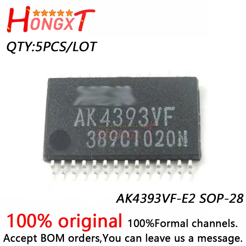 5PCS 100% NEW AK4393VF-E2 SOP-28Chipset