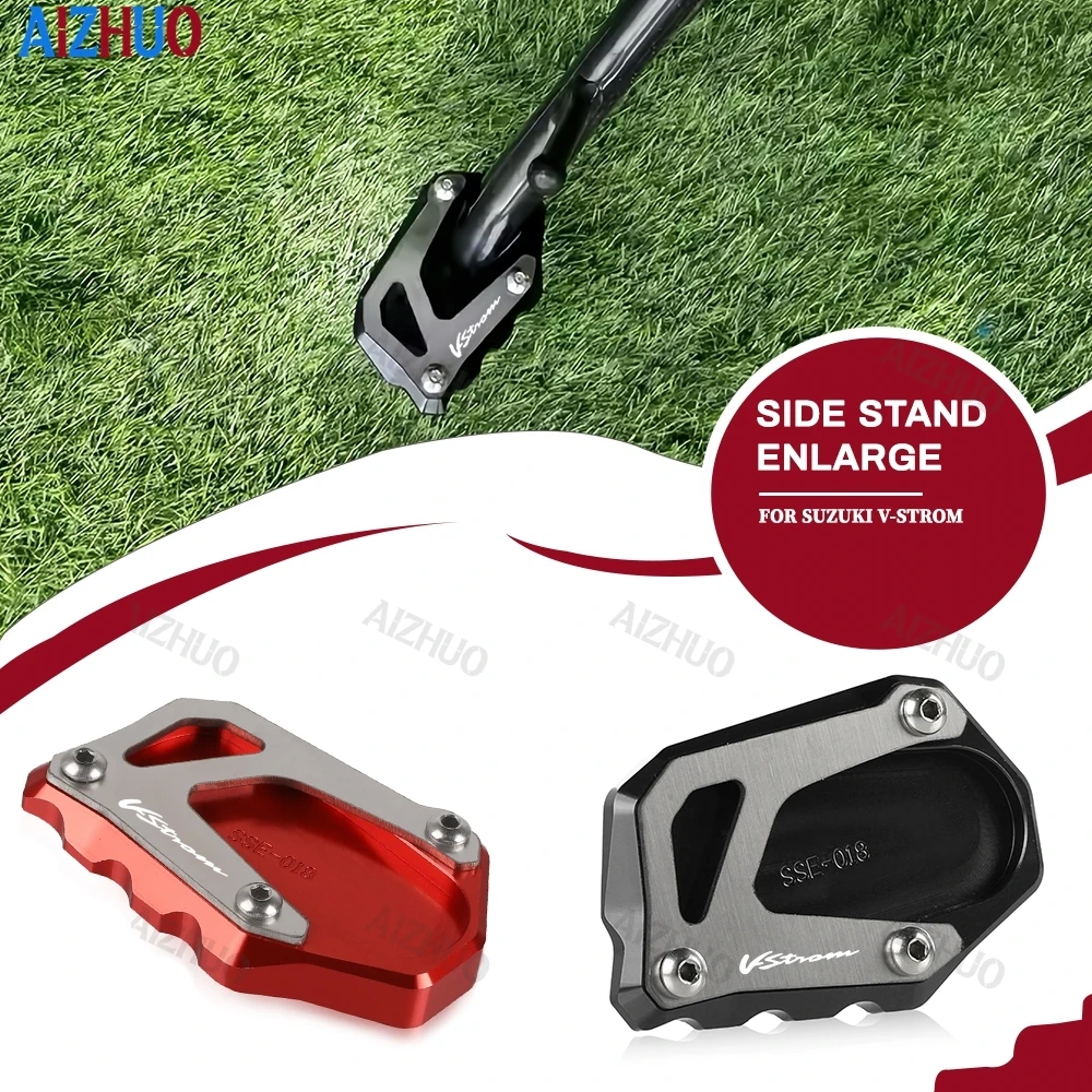 

1050XT For SUZUKI V-Strom 1050 DE 800 VSTROM V Strom 1050XT 2023 Kickstand Foot Side Stand Extension Enlarger Support Plate Pad