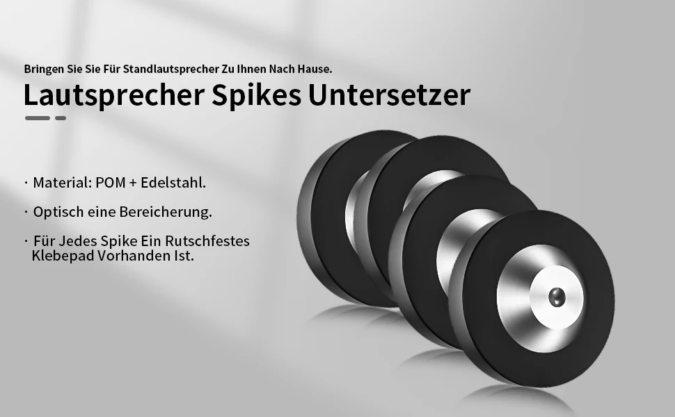 4 pcsスピーカーアンプdaccdスパイクベースパッドアイソレーションフィートは音を改善します49x13mm