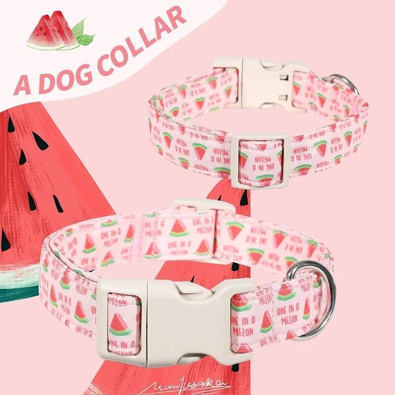 Collar ajustable para perro con margaritas Chihuahua Bulldog Francés