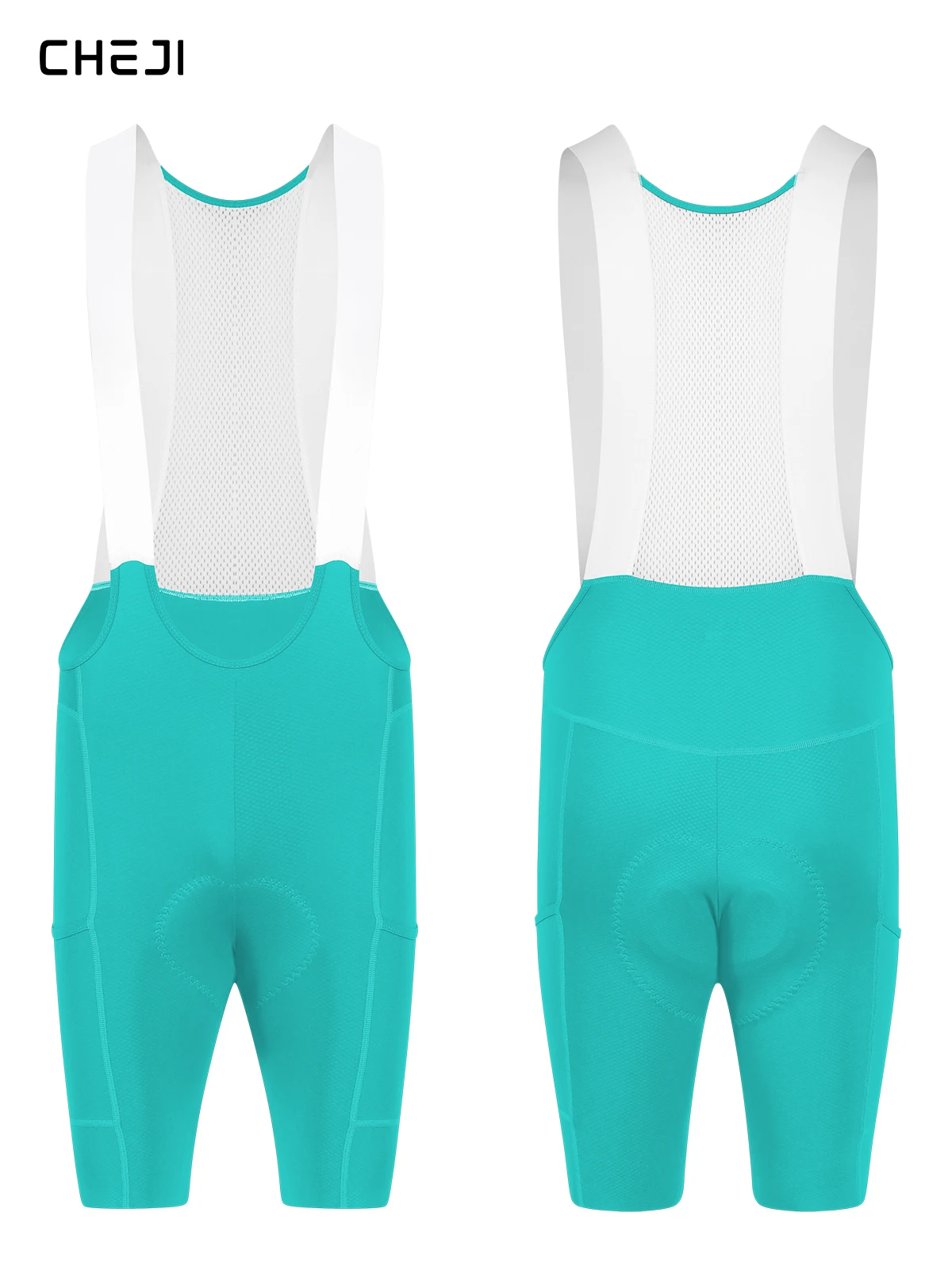 Cheji Herren-Radlerhose mit Trägern – Detail 31