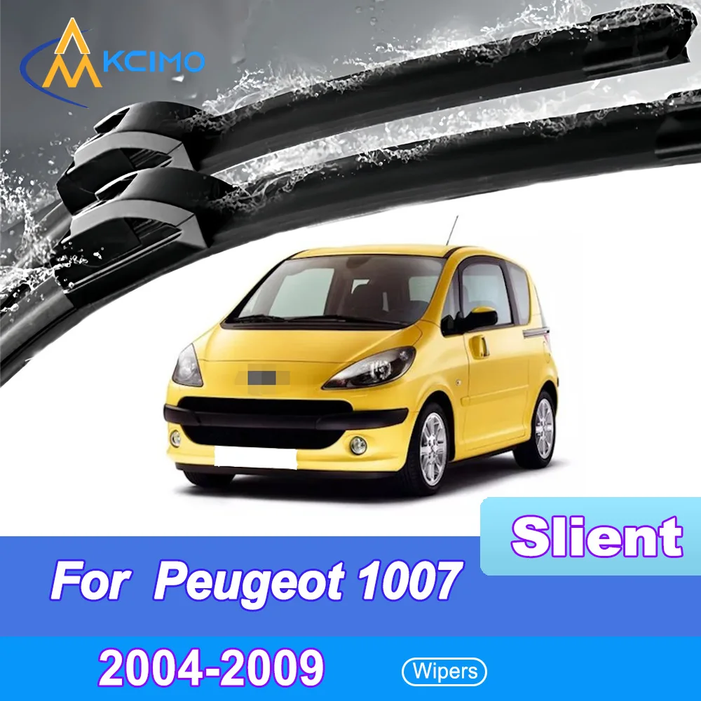 

2pcs Quiet Beam Wiper Blades for Peugeot 1007 2004-2009 Silent Windshield Wipers with Quick Installation