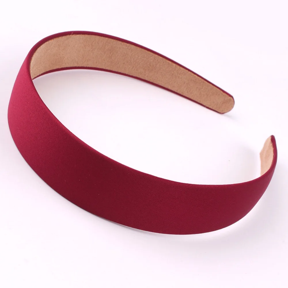 Feste breite Haarbänder für Frauen und Mädchen, Satin-Haarbänder, modisches Stirnband, Haarband für koreanisches Haar-Accessoire, Geschenk – Detail 19