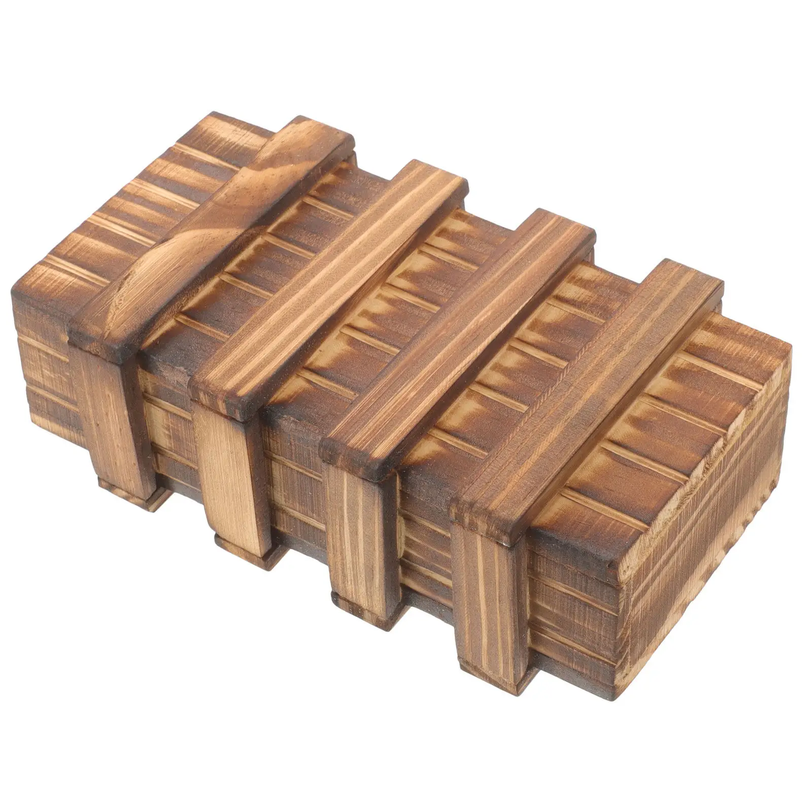 Wooden Hidden Storage Container for Coins Jewelry Keys Pills Discreet Portable Cash Hider Safe Storage Organizer