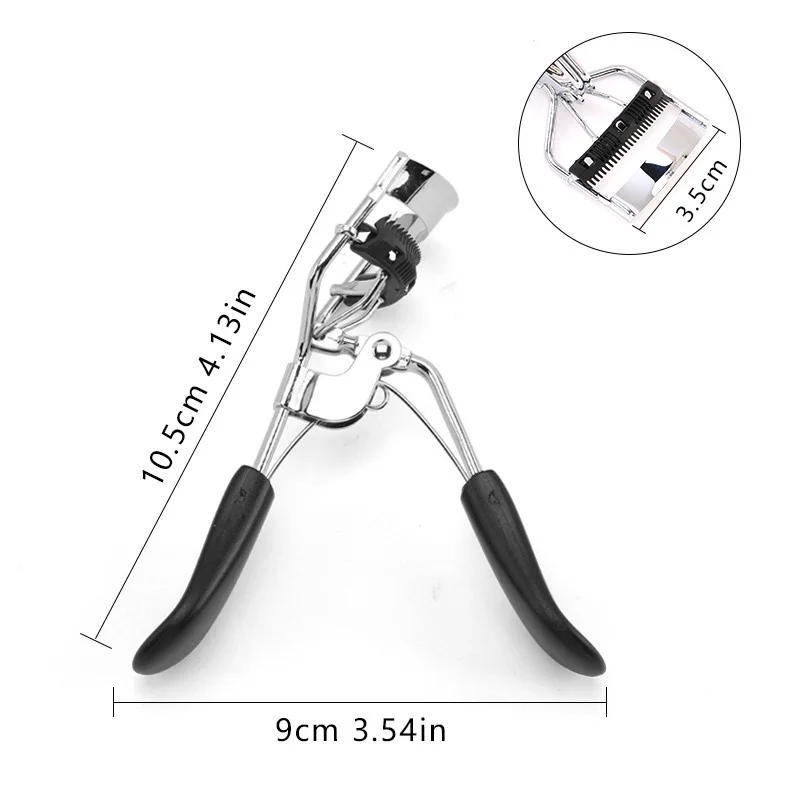 Modelador de cílios portátil de aço inoxidável, ferramentas de beleza com elevador natural, clipe de ondulação de cílios postiços, ferramentas e acessórios de maquiagem cosmética