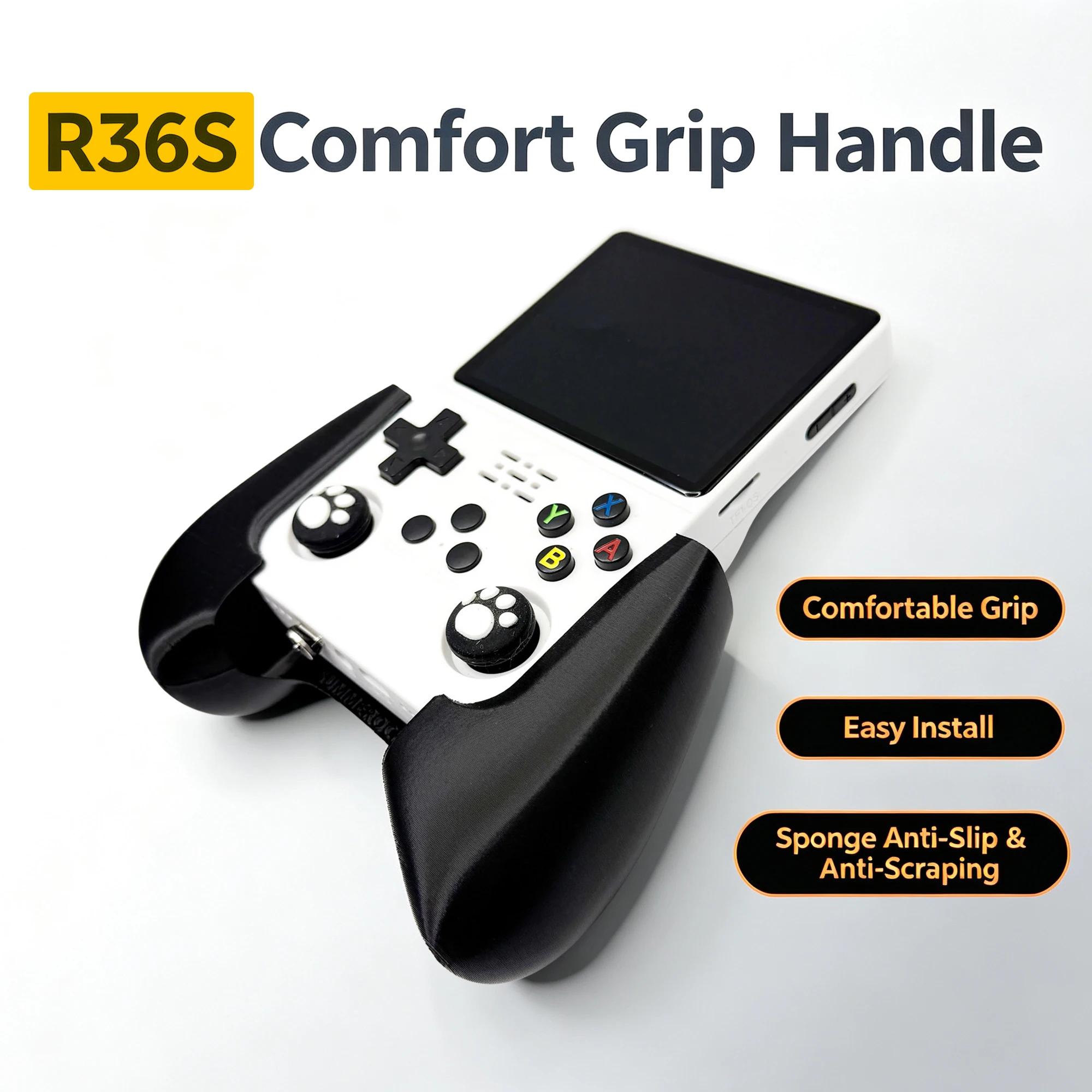 For R36S Grip Easy Install Lightweight Version 3D Printed Comfortable Grip Handle Accessories For R36 S Console