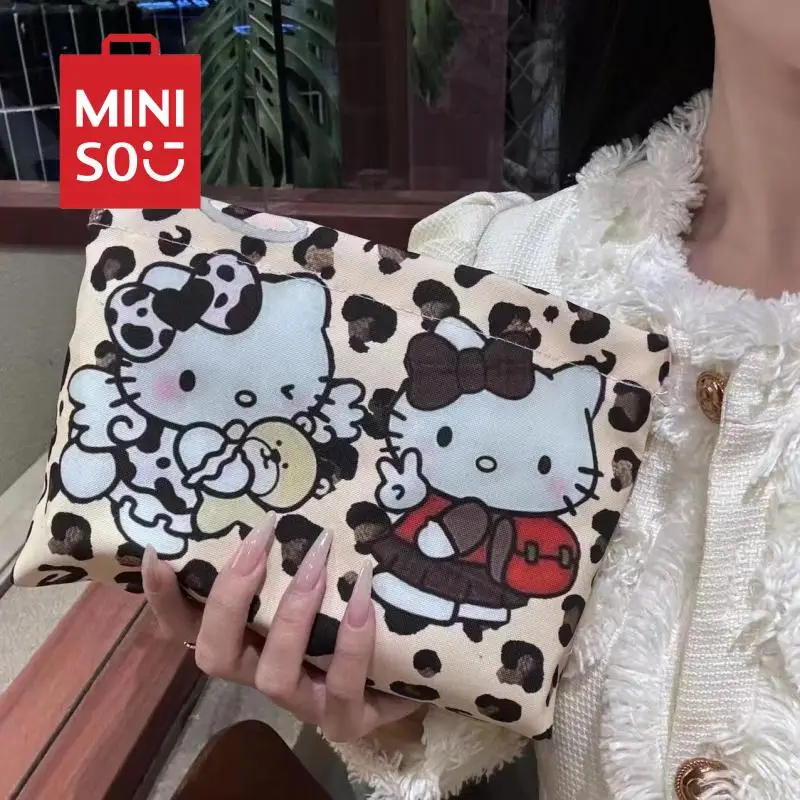 

Kawaii Anime Sanrio Hello Kitty Y2K Handbag Autumn Storage Makeup Bag Handbag Cute Cartoon Large Capacity Handbag Toys for Kids