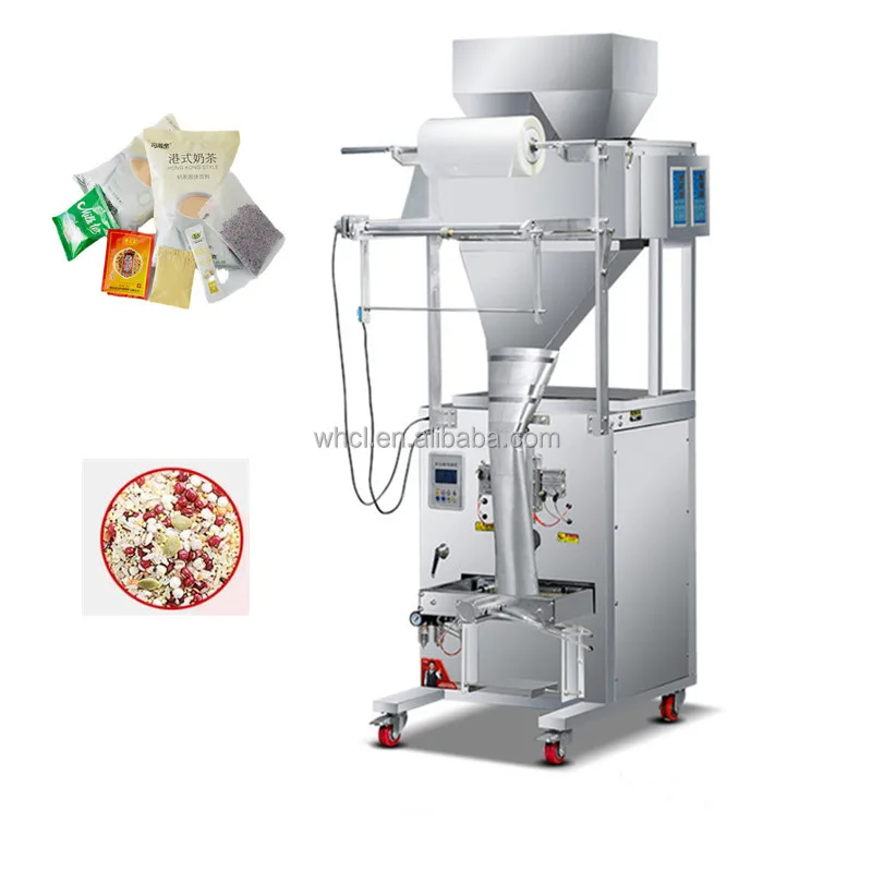 Máquina envasadora multifunción de doble tolva, 1kg, gránulos de pistacho, pó de yuca, arroz, palomitas de maíz, nueces, Chips, llenado, ensacado