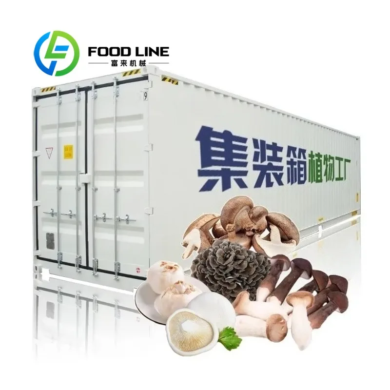Commercial Mushroom Growing Container Stable Environment Control For High Quality Mushroom All Year Round Cultivation