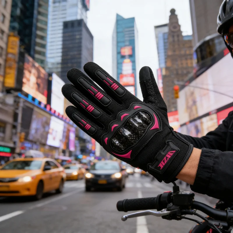 Summer Breathable Sim Racing Reflective Motorcycle Gloves Motorcyclist Dirt Biker Accessories for Man Woman Touchscreen Items