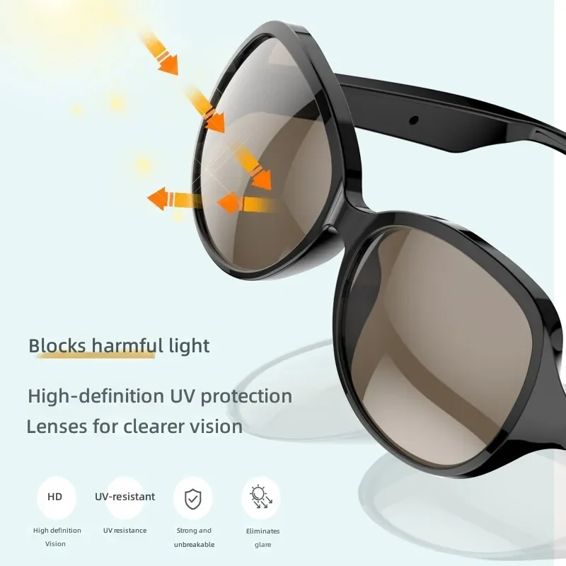 F06 F07 F08 Smart Bluetooth Glasses Bone Conduction Wireless Open Ear Headphones for Men Women Outdoor Sports Running Cycling