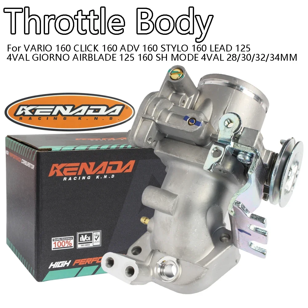 Throttle Body 28/30/32/34MM For VARIO/CLICK/ADV/STYLO 160 LEAD 125 GIORNO AIRBLADE 125 160 SH MODE 4VAL