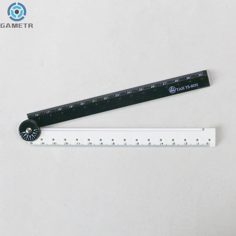 Black And White Simple Folding Ruler Folding Straight Rulers Drawing Measuring Tools Student Stationery School Supplies