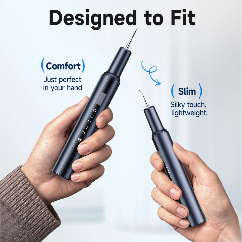 Elektryczny skaler ultradźwiękowy do zębów z 5 trybami pracy, usuwający kamień nazębnikowy, wodoodporny IPX6, urządzenie domowe do czyszczenia zębów.