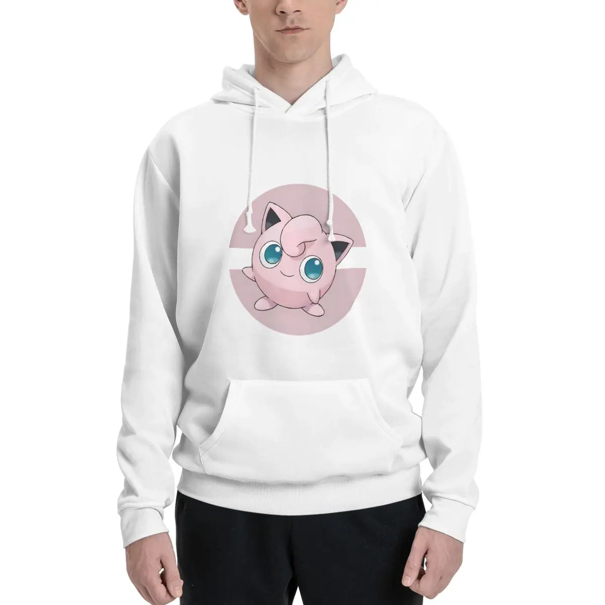 

New Arrivals Jigglypuff style hoodie print pullover sweatshirt hoodie Harajuku retro super sweatshirt high street fashion ins