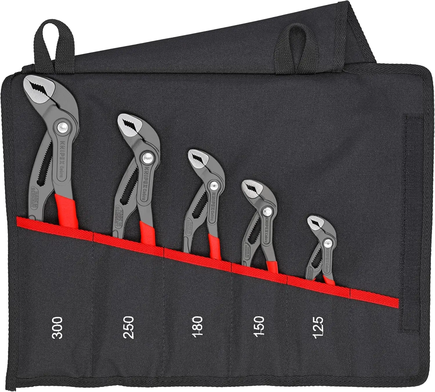 

5-Piece Self-Locking Adjustable Pliers Set with Tool Pouch for Secure Grip and Easy Storage