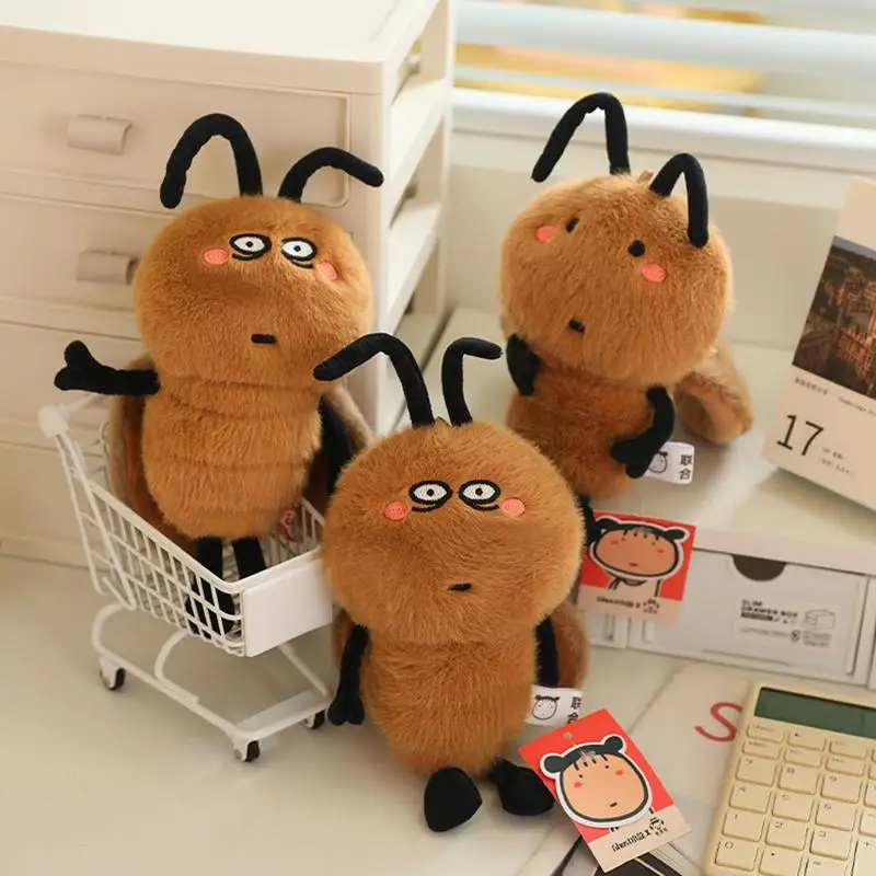 Cockroach Plush 7.8 Inch Cute Cockroach Shape Plush Doll Toy Cuddly Plush Dolls For Kids And Adults Plush Stuffed Toy For Home