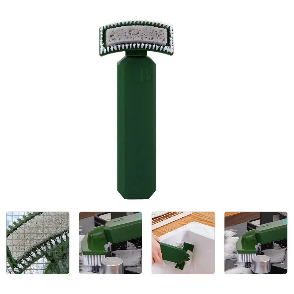 

1Pcs Liquid Filling Cleaning Brush Sturdy Durable Sponge Scrubber Bathroom Bathtub Floor Kitchen Multifunctional Tool