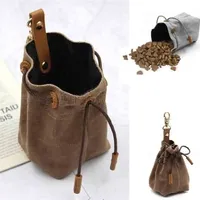 2025 pet portable dog training waist bag dog with drawstring treatment bag puppy obedience agility reward food storage