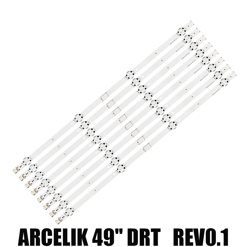 Kit 8 stücke led streifen für grundig 49 gub 8762 49 gub8762 49 vlx7730 bp 49 gub8765 49 vlx7730bp 057t49-c15 arcelik 49 drt ZVA65600-AA