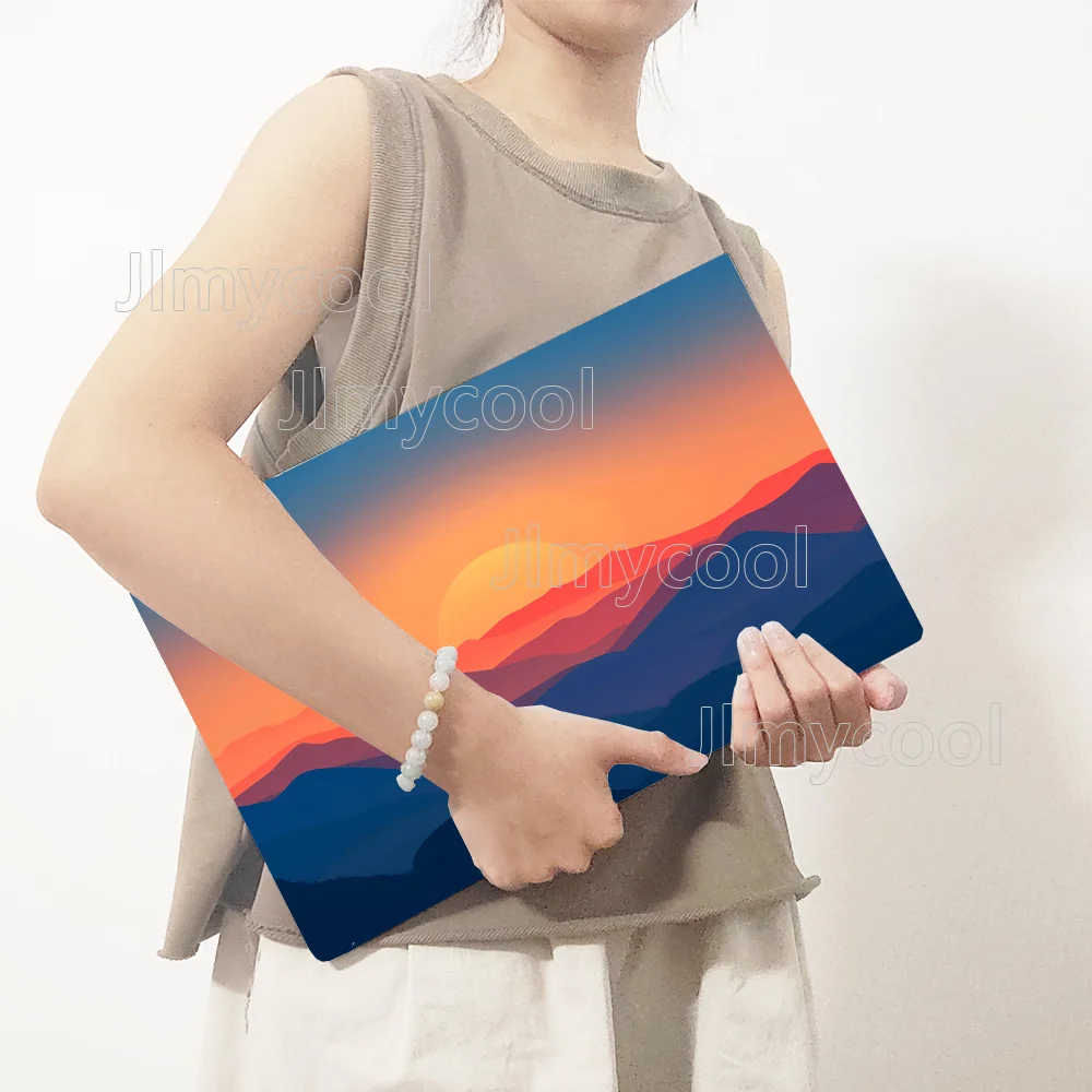 

2Piece Sunrise Sunset Sea of Clouds Sun Rise Up Laptop Decal Case Universal Netbook Skin Sticker Laptop Stickers Waterproof