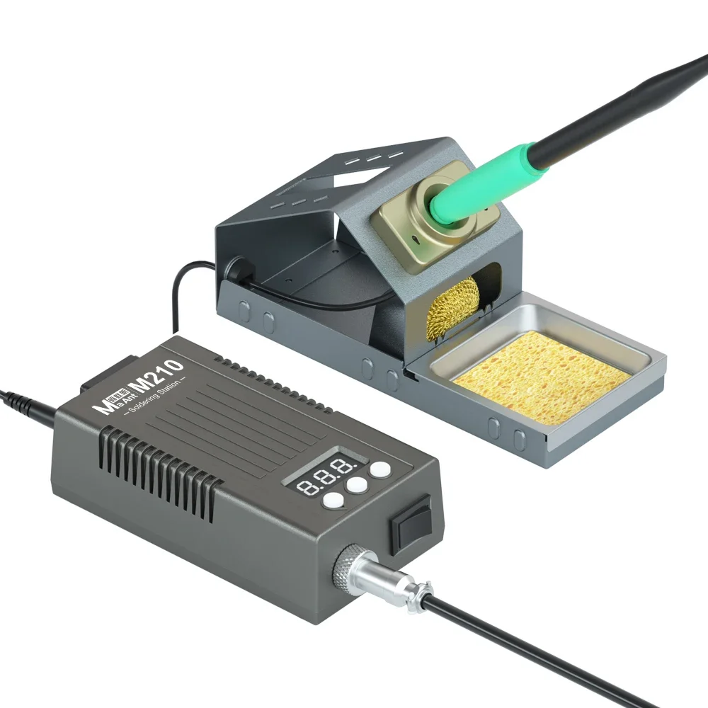 MaAnt M210 75W Portable C210 Station de fer à souder température constante réglable pour carte PCB outil de réparation de soudage