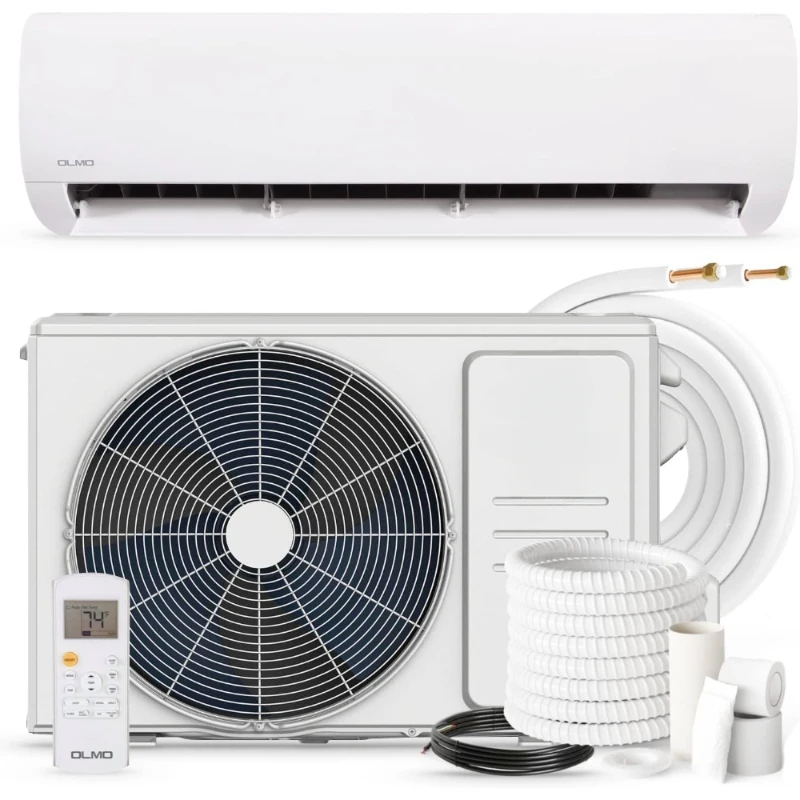 -charged Ductless Mini Split Air Conditioner with Heat Pump Including 16ft Installation